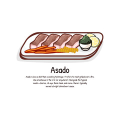 Asado grilled food latin american cuisine