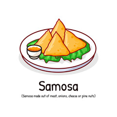Samosa Arabian indian cuisine snack 