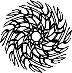 Mandala flower. PNG with transparent background