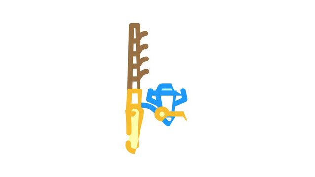 fishing tool color icon animation