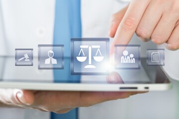 Medical pharmaceutical regulations, doctor with icon