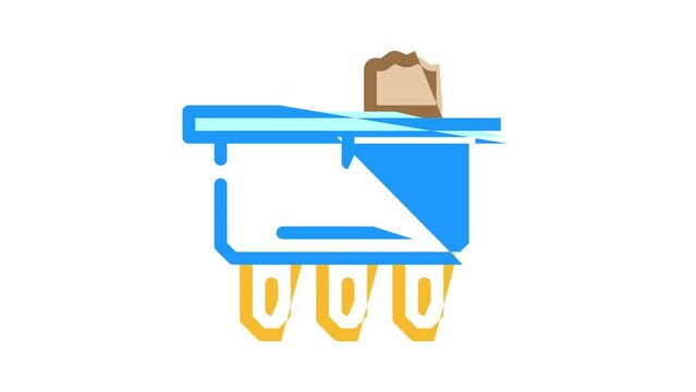 single pole double throw electrical switch color icon animation