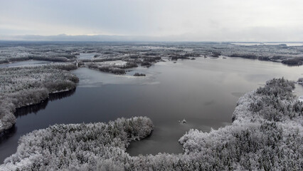 lake in the mountains - Scandinavian landscape