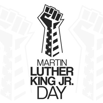 MLK. Martin Luther King Jr. Day. Vector illustration. Holiday poster.