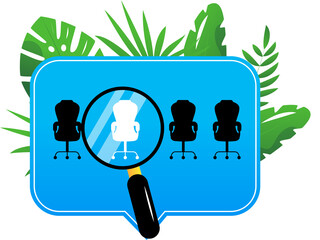 Office work illustration