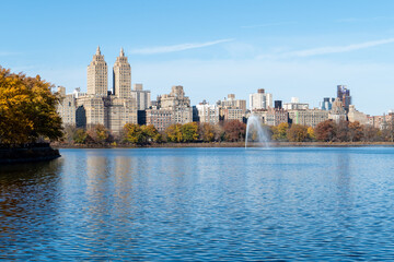 Beautiful landscape in The Central Park, Manhattan, New York.