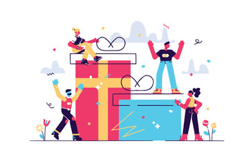 Funny Santa Claus Merry Christmas Happy New Year Celebration Snowman Cute Cat psycho santa Gift Postcard Website illustration