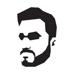 Bearded Man logo vector