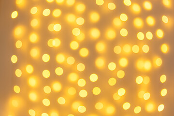 Defocused lights, blurred background, bokeh, bright circles