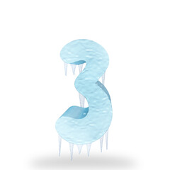 alphabet letters with 3d frozen text effect,icy ice