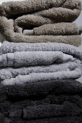 texture of towels in earth tones