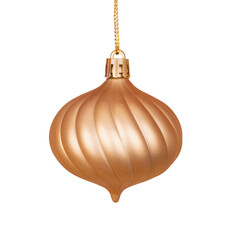 Złota bombka - grafika wycięta z tła, PNG, przezroczyste tło. święta bożego narodzenia © Klaudia Baran