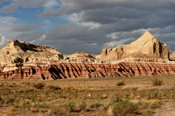 Desert formations, colors and textures