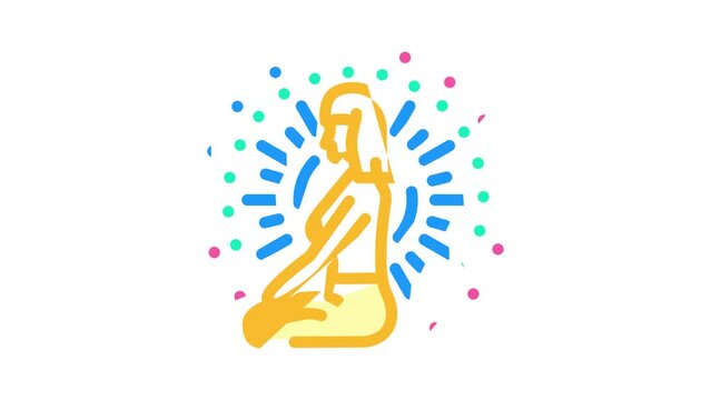 harmony meditation color icon animation