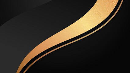 Luxury black and gold background