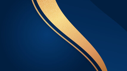 Luxury blue and gold abstract background
