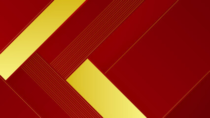 Luxury red and gold abstract background