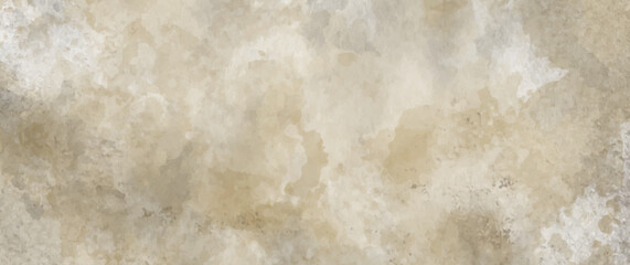 Vector dirty watercolor art background. Old paper grunge texture. Marble. Stone. Hand drawn watercolour backdrop for cards, flyers, poster. Stucco. Wall. Brushstrokes and splashes. Painted template.
