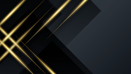Luxury black and gold background