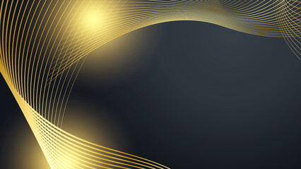 Luxury black and gold background