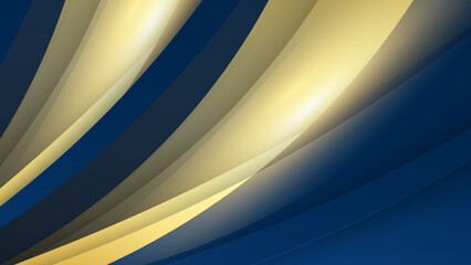 Luxury blue and gold abstract background