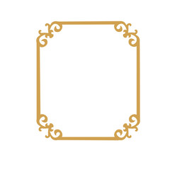 golden decorative wedding frame