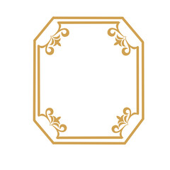 golden decorative wedding frame