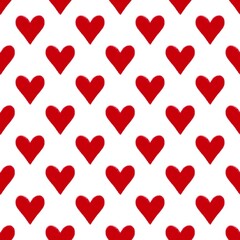 Valentine heart seamless drawings can be used in decorative design fashion clothes Bedding, curtains, tablecloths, gift wrapping paper