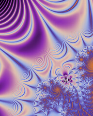 Fractal Graphical Abstract Painting Art Background Texture,Colorful Geometrical Artwork,Modern Conceptual Print 3D Rendering,3D Illustration