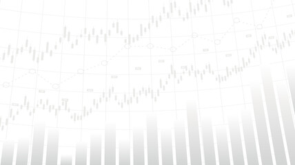 Abstract financial chart