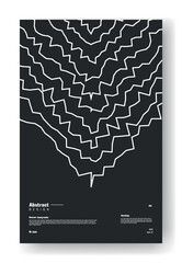 Abstract black poster
