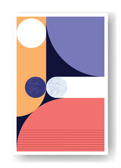 Abstract geometric poster