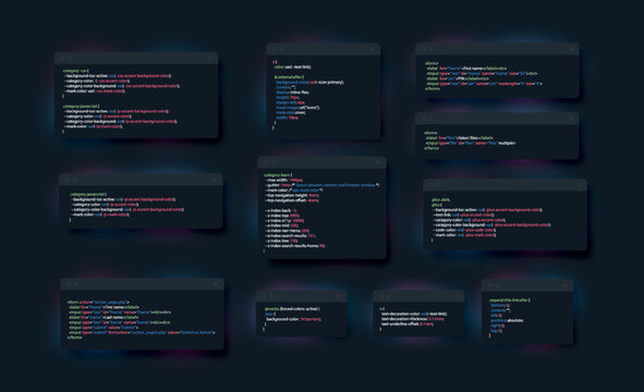 Program windows with code