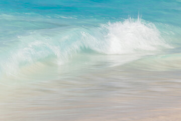 Waves on the ocean in the Virgin Islands