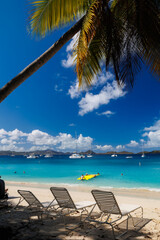 Gorgeous beach on St John in U.S. Virgin Islands