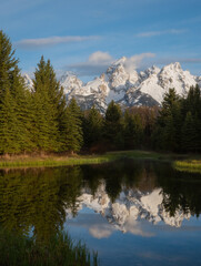 Fototapeta na wymiar Schwabacher’s Landing, Grand Tetons National Park, Wyoming