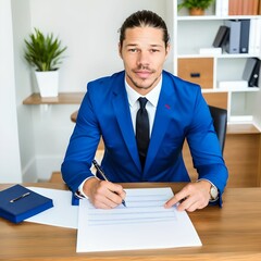 businessman working in office