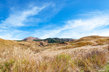 阿蘇の秋の風景	