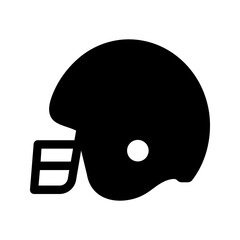 Silhouette head protection helmet vector icon illustration 