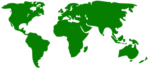 illustrated world map continents
