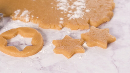 Raw dough for Christmas cookies