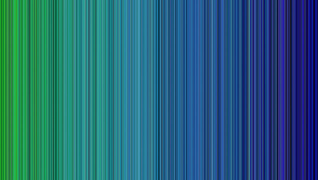 Color bar consisting of numerous fine lines of color. Blue stripe background made from thousands of fine colored stripes or streaks. Background or cover for something creative or high-tech.