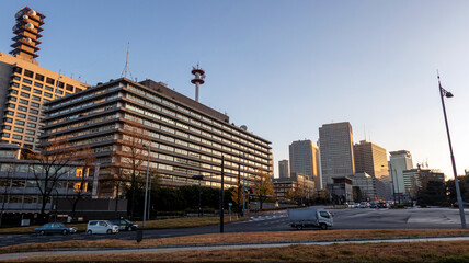 Fototapeta premium 交差点と官庁街