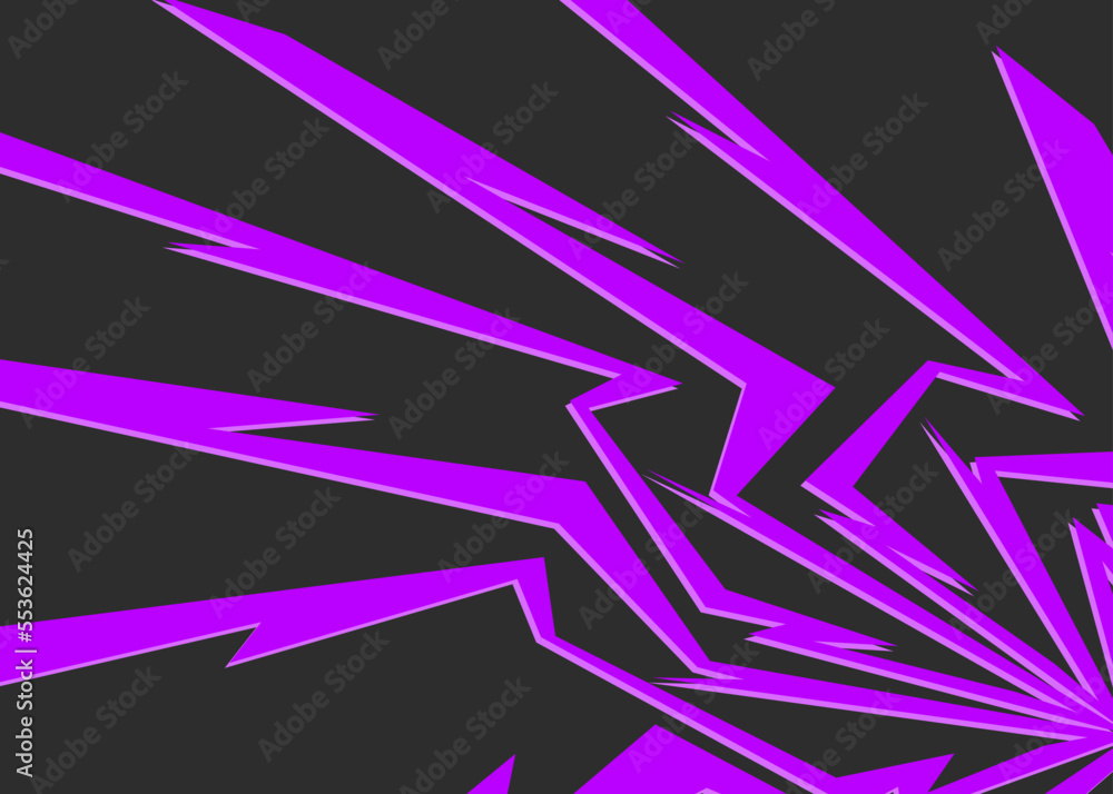 Poster abstract background with incandescent spike lines pattern