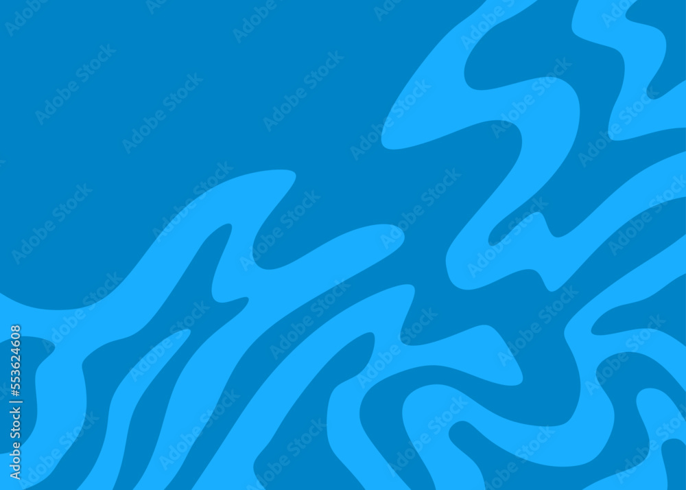 Poster abstract background with cute wavy line pattern and with some copy space area