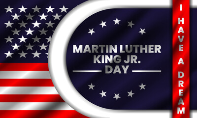Martin Luther King Jr. day posters, banners and other uses - obrazy, fototapety, plakaty