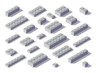 Background blocks toy, Back to school. 3d design vector.