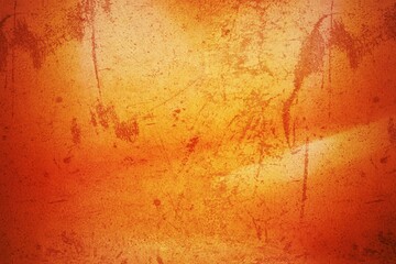 Metal iron on a background painted old rusty orange