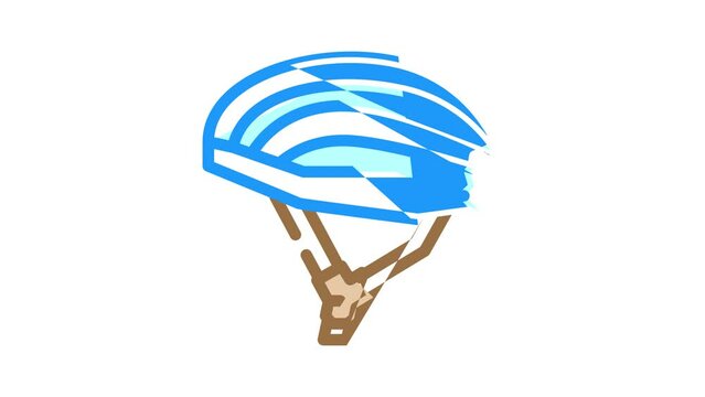 helmet for rider color icon animation