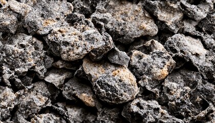 Rough black stone surface texture, Generative AI